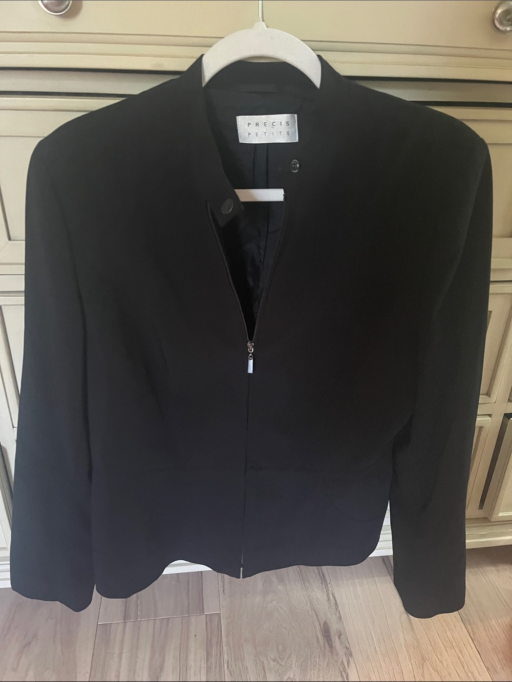 Black Zip-Front Women's Jacket
